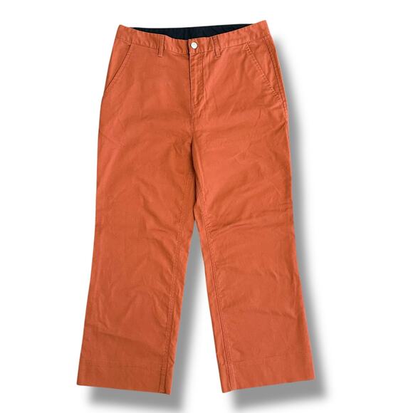 Backcountry Women’s Pants Rust Orange Straight Leg Cotton Blend Size 12 - Picture 1 of 9